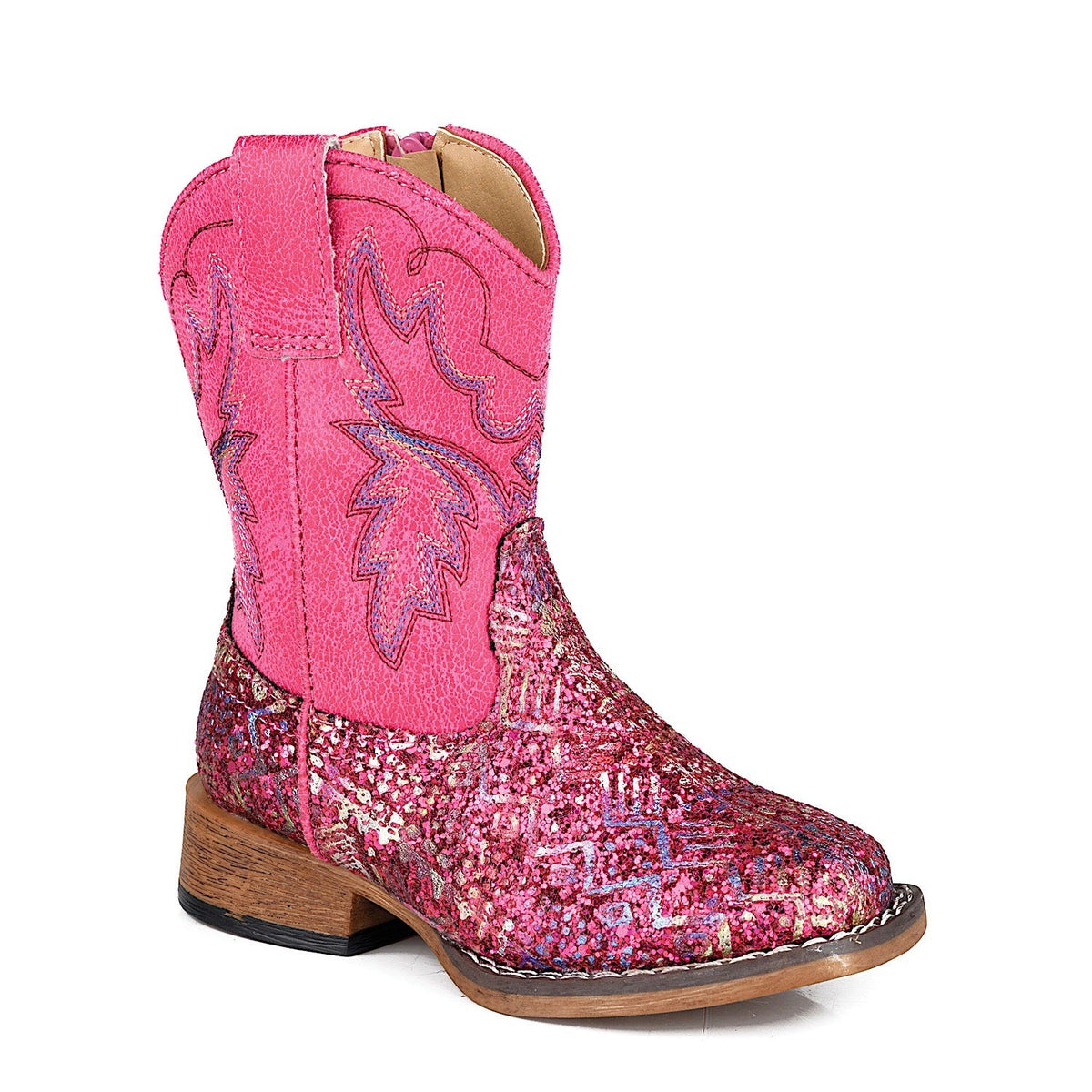 Roper TODDLER Glitter Aztec II - Glitter Fuschia
