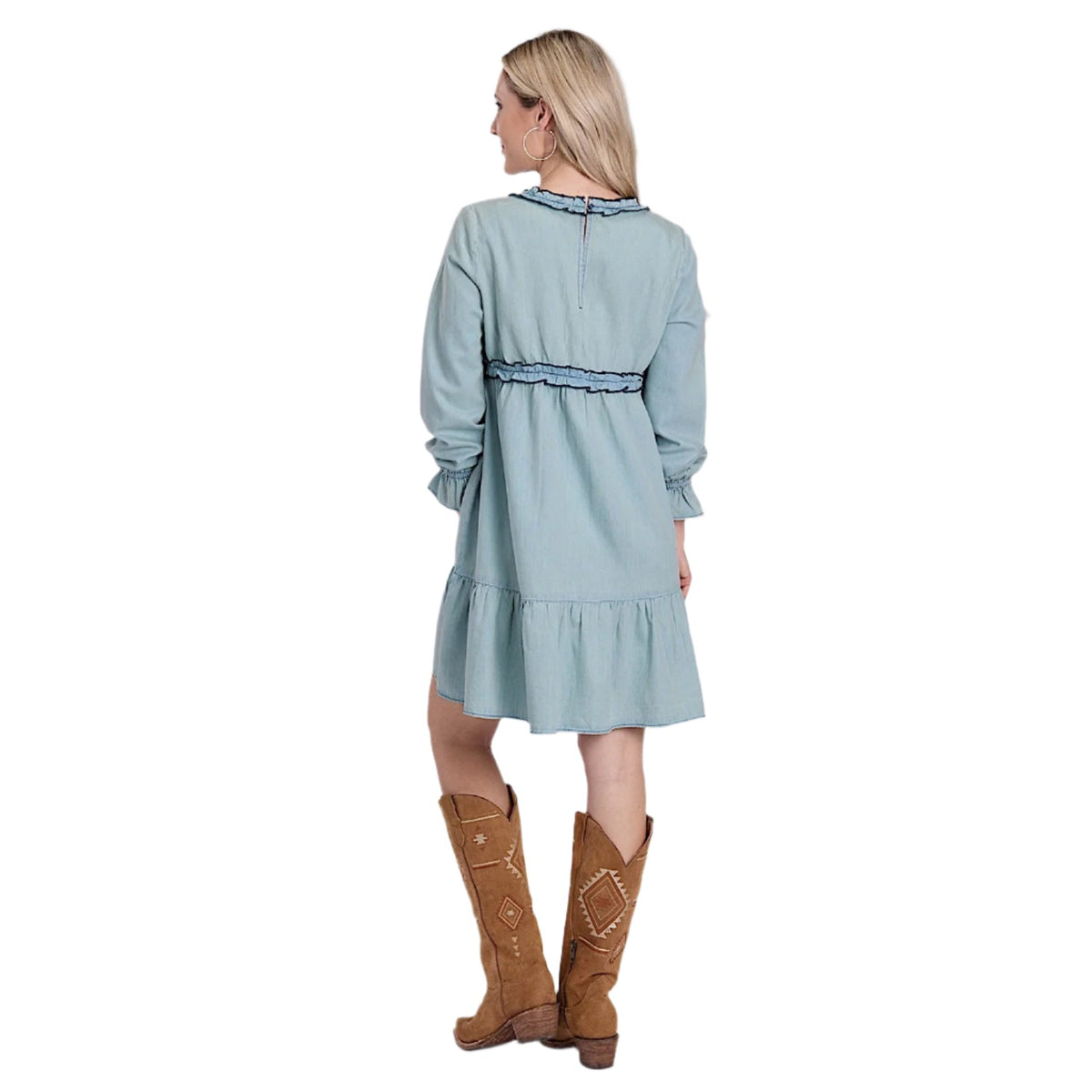 Roper Women’s Five Star Collection Dress - Solid Blue
