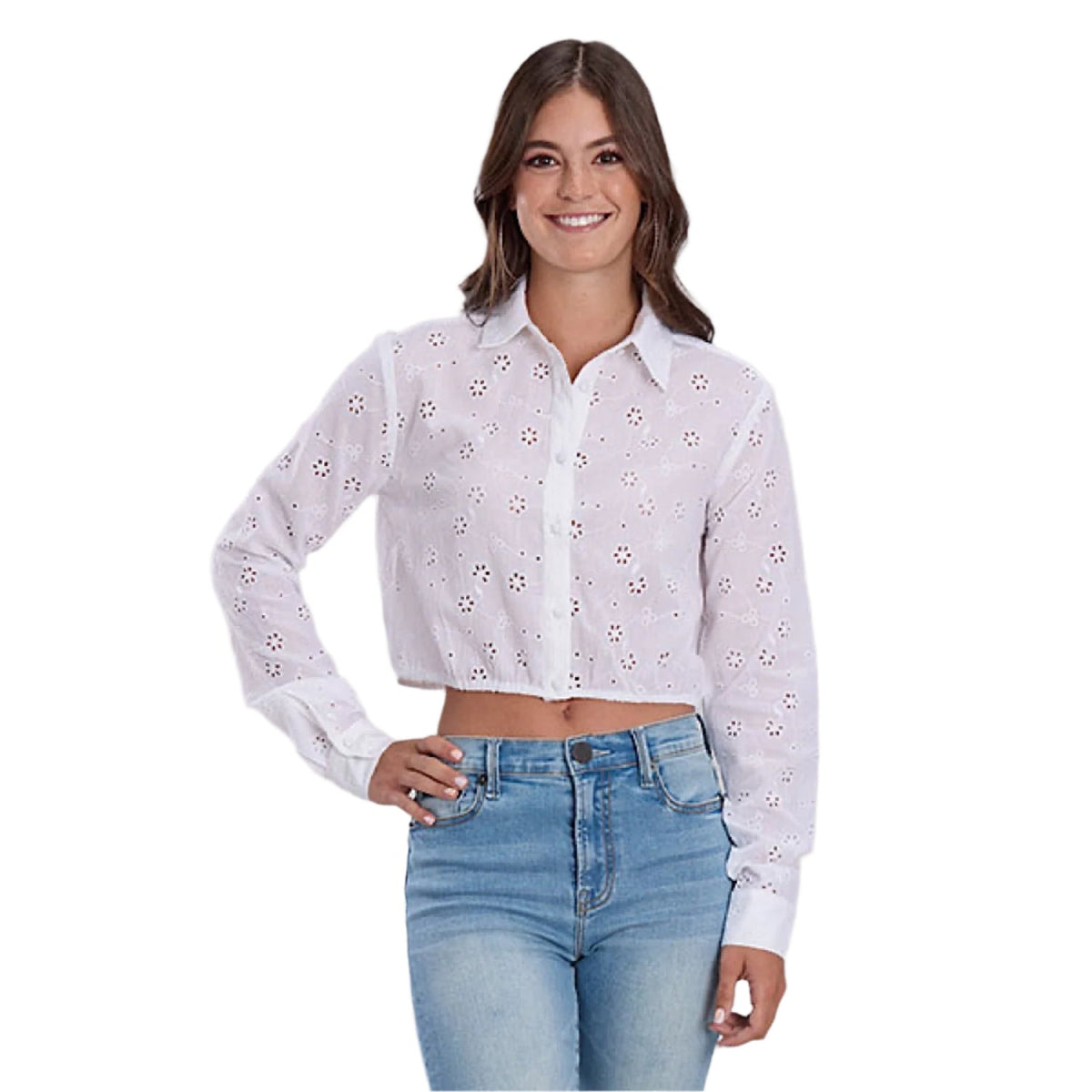 Roper Women’s Five Star Collection Shirt - Solid White