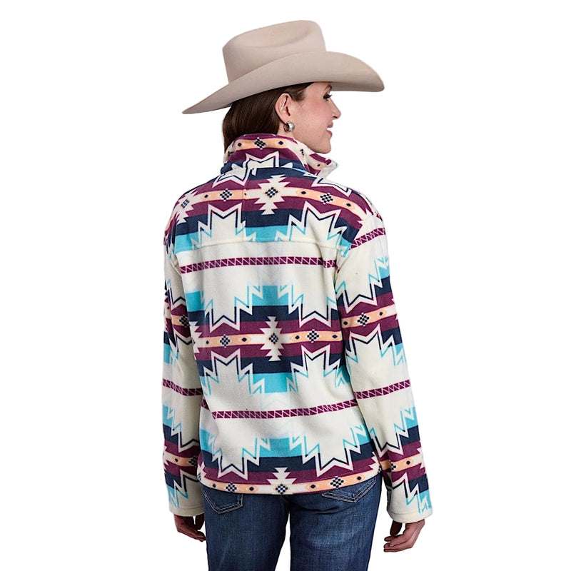 Roper Women’s Fleece Pullover - Multi Aztec Print