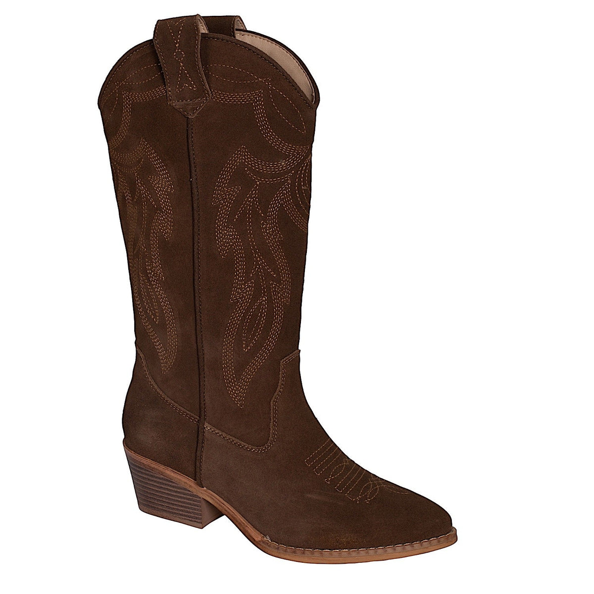 Roper Women’s Hattie Western Boot - Brown Suede