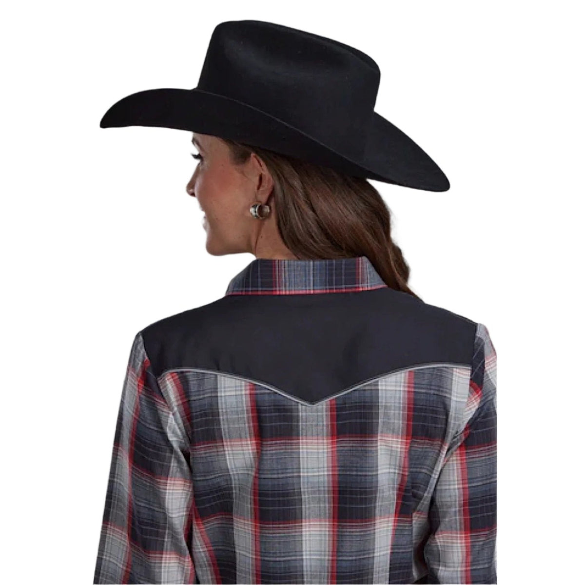 Roper Women’s Karman Special Style Collection Shirt - Black Plaid