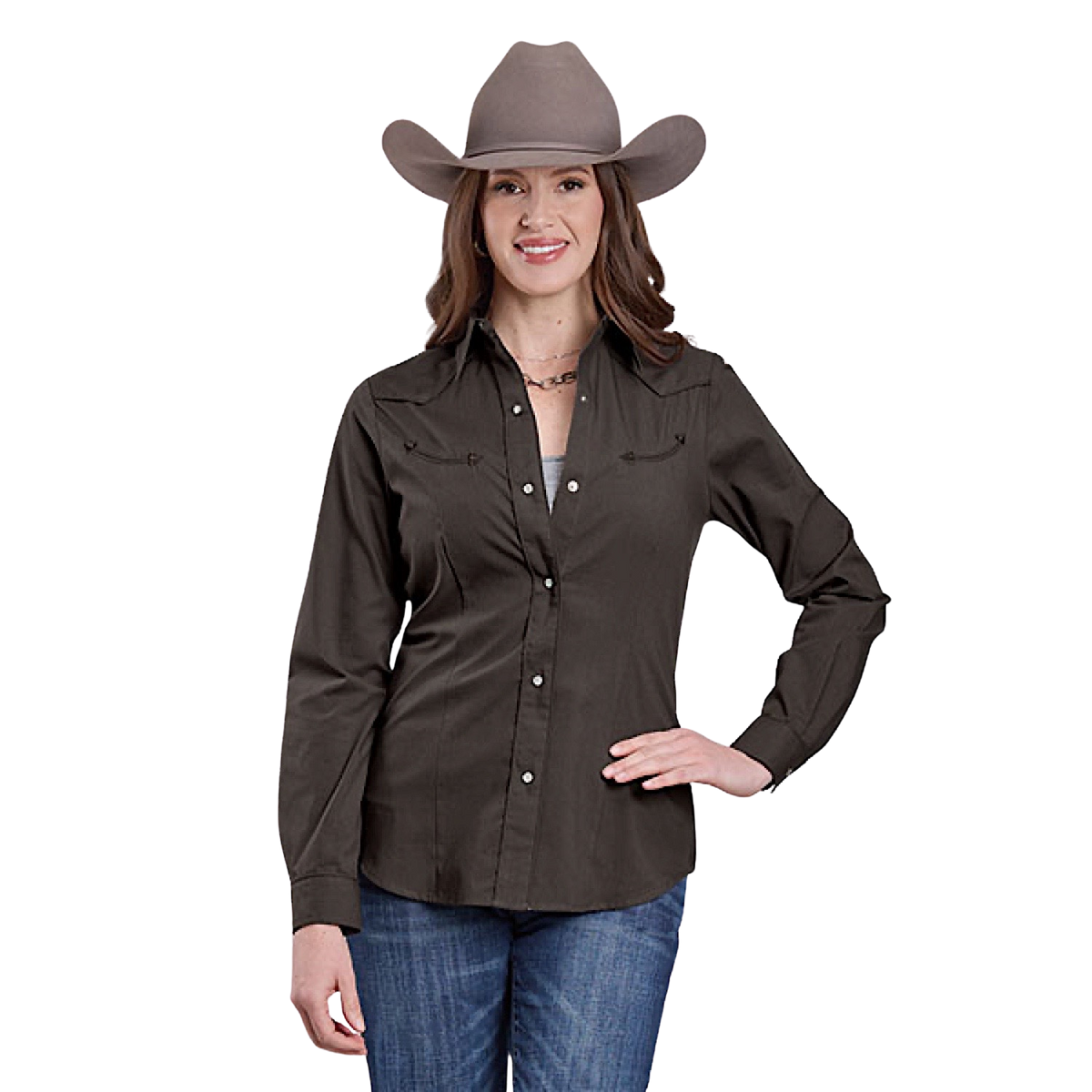Roper Women’s Karman Special Style Collection Shirt - Brown