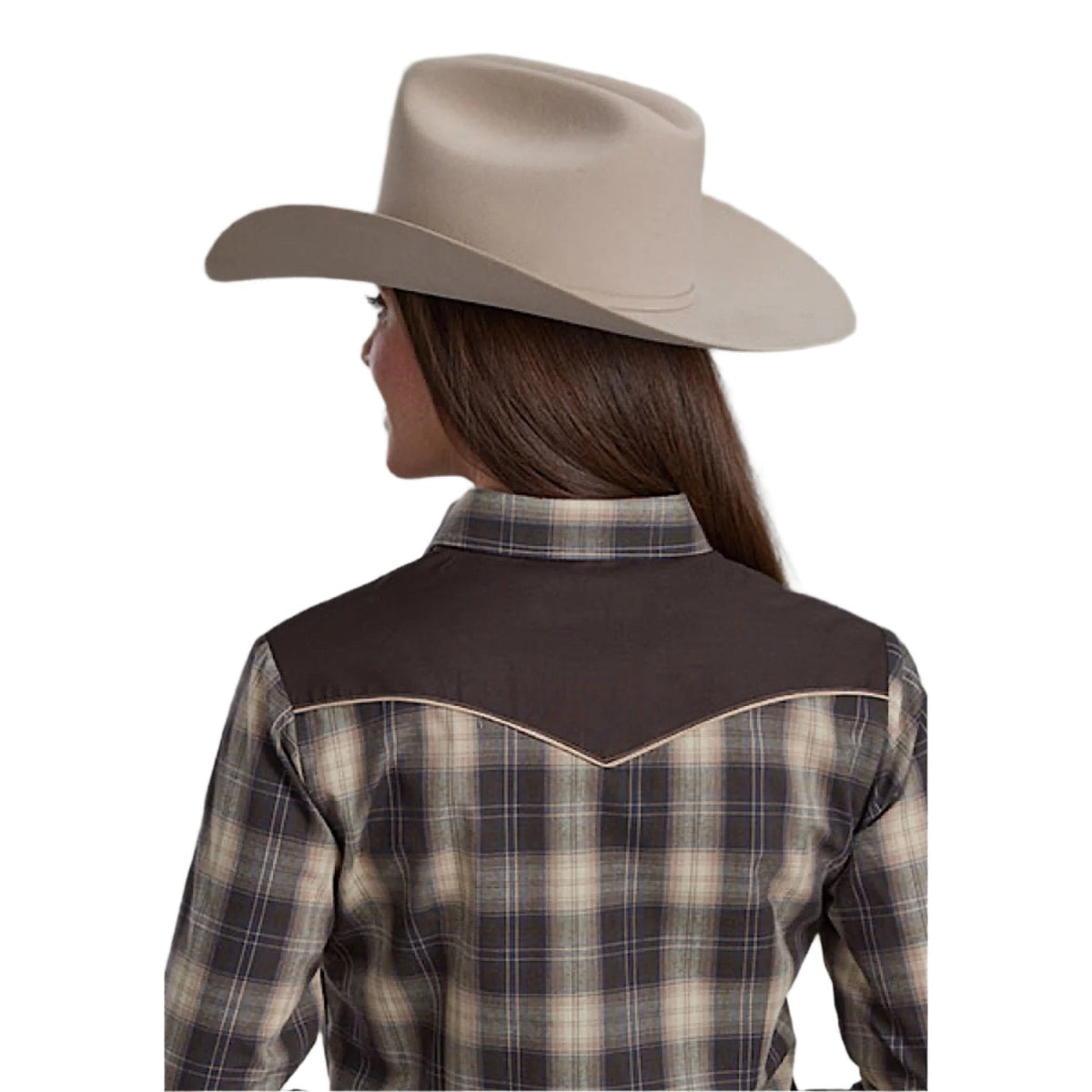 Roper Women’s Karman Special Style Collection Shirt - Plaid Grey