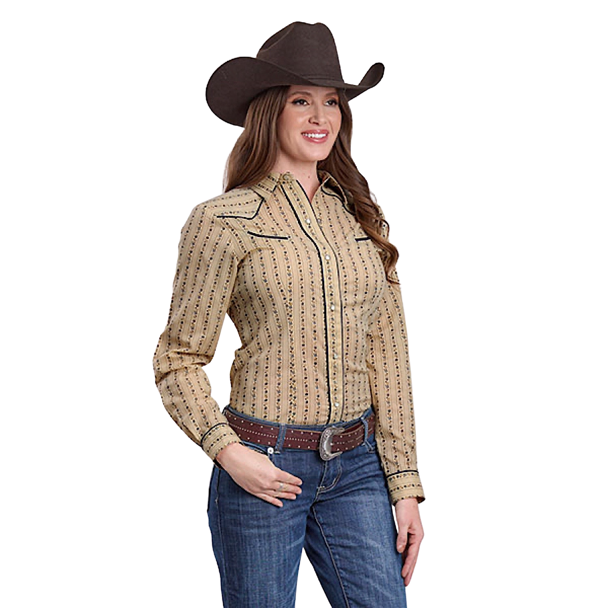 Roper Women’s Karman Special Style Collection Shirt - Wallpaper Print