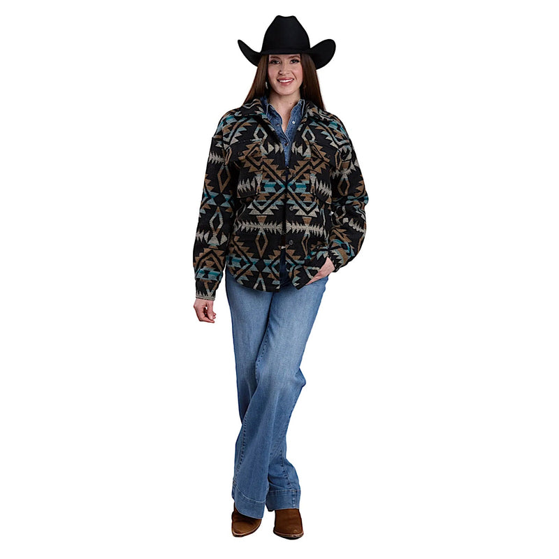 Roper Women’s Outerwear Western Jacket - Black Aztec Print
