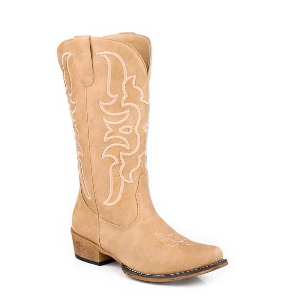 Roper Women’s Riley Flextra Cord Western Boot - Beige