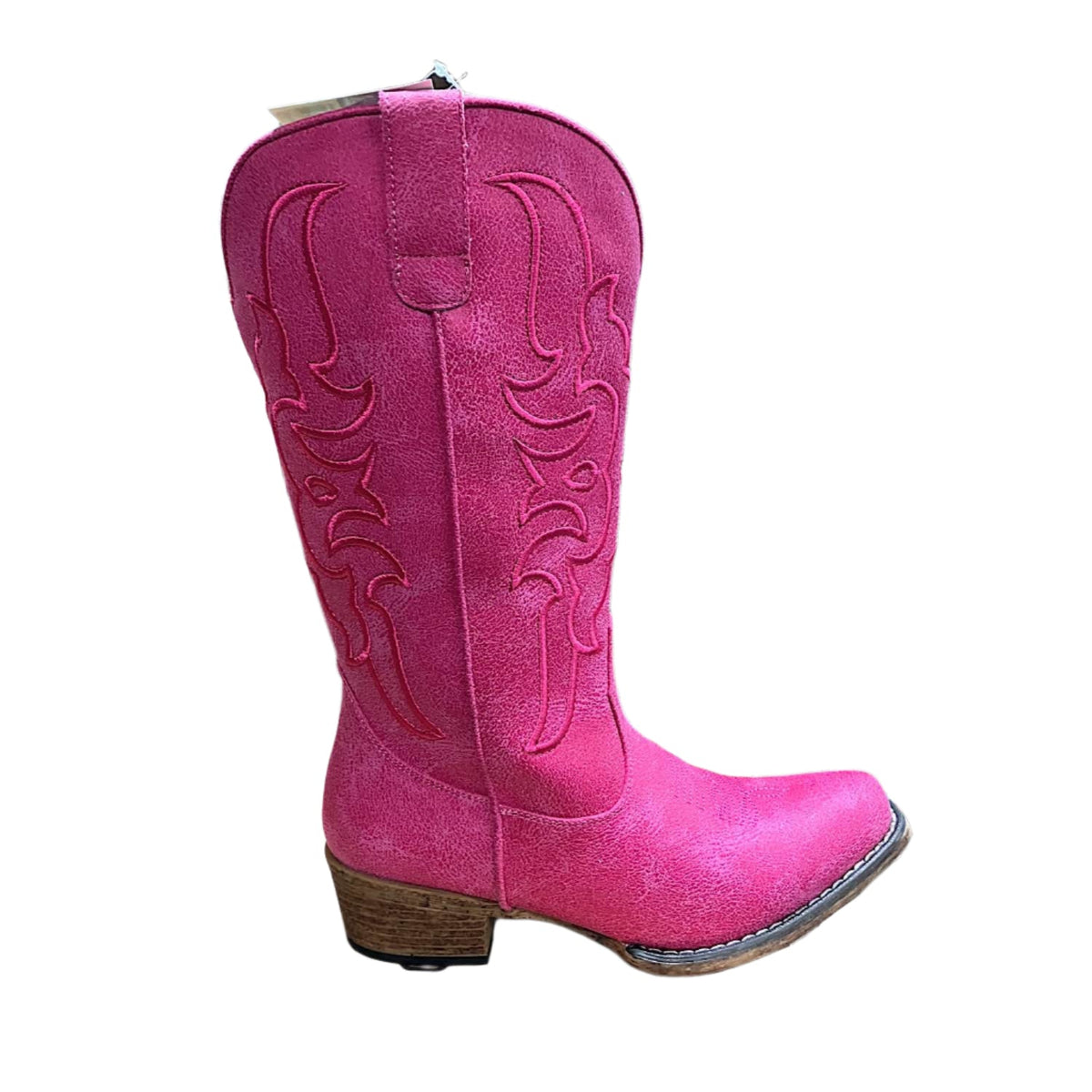 Roper Women’s Riley Flextra Cord Western Boot - Pink