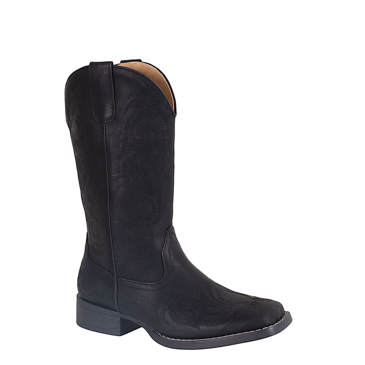 Roper Women’s Riley Square Toe Western Boot - Black