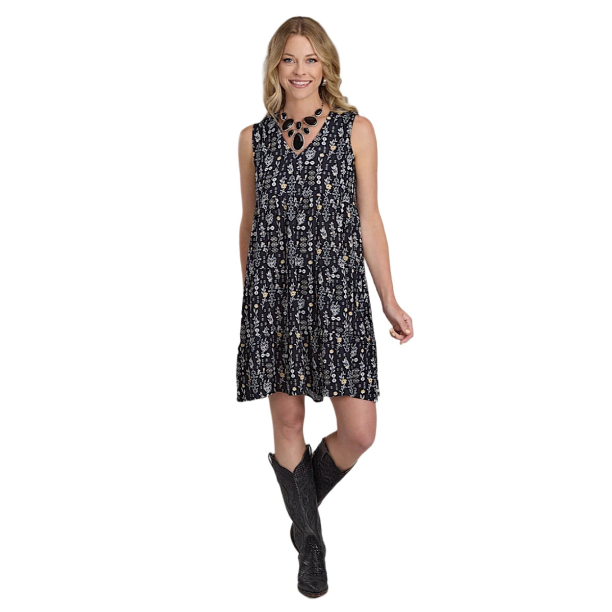 Roper Women’s Studio West Collection Dress - Print Black