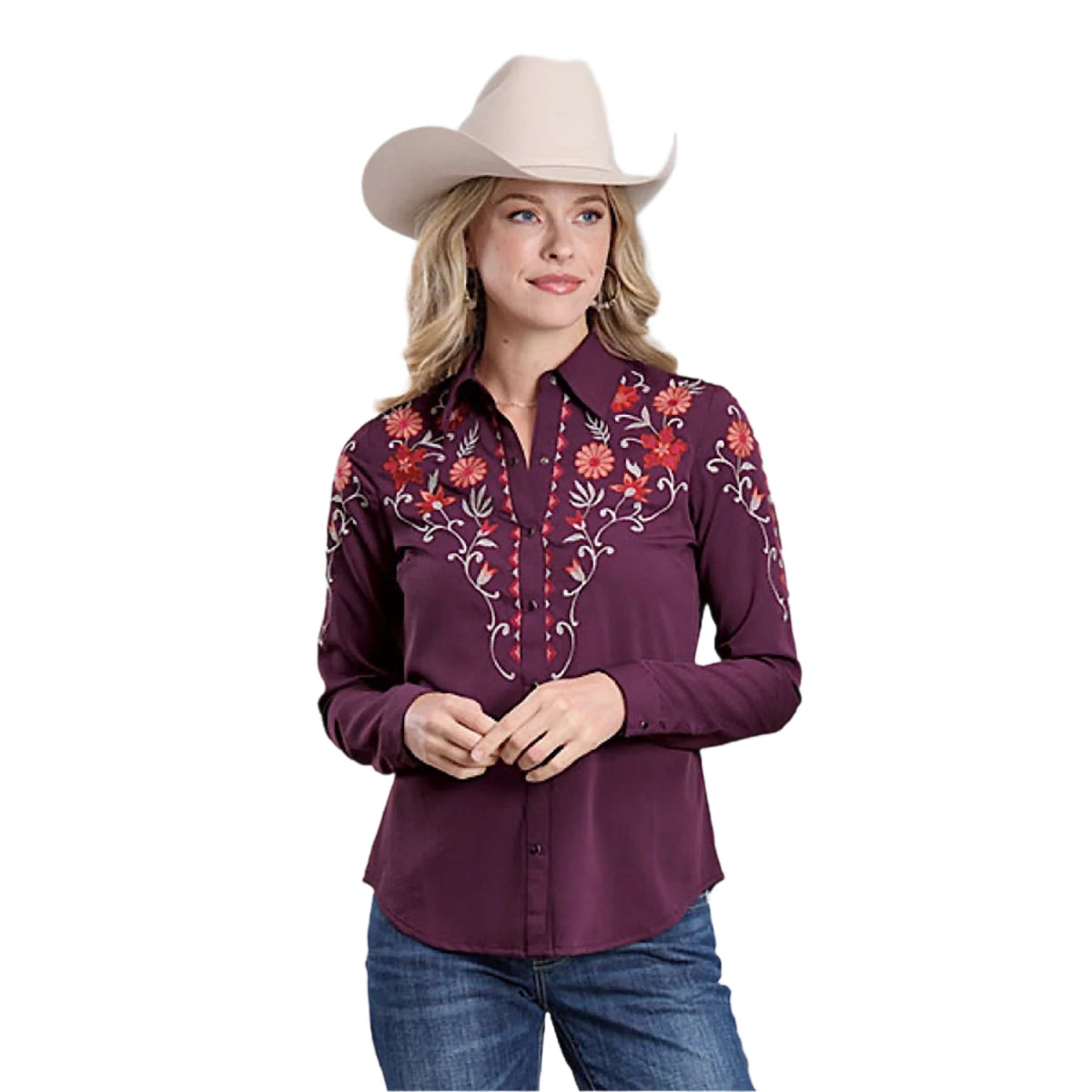 Roper Women’s Studio West Collection Shirt - Plum