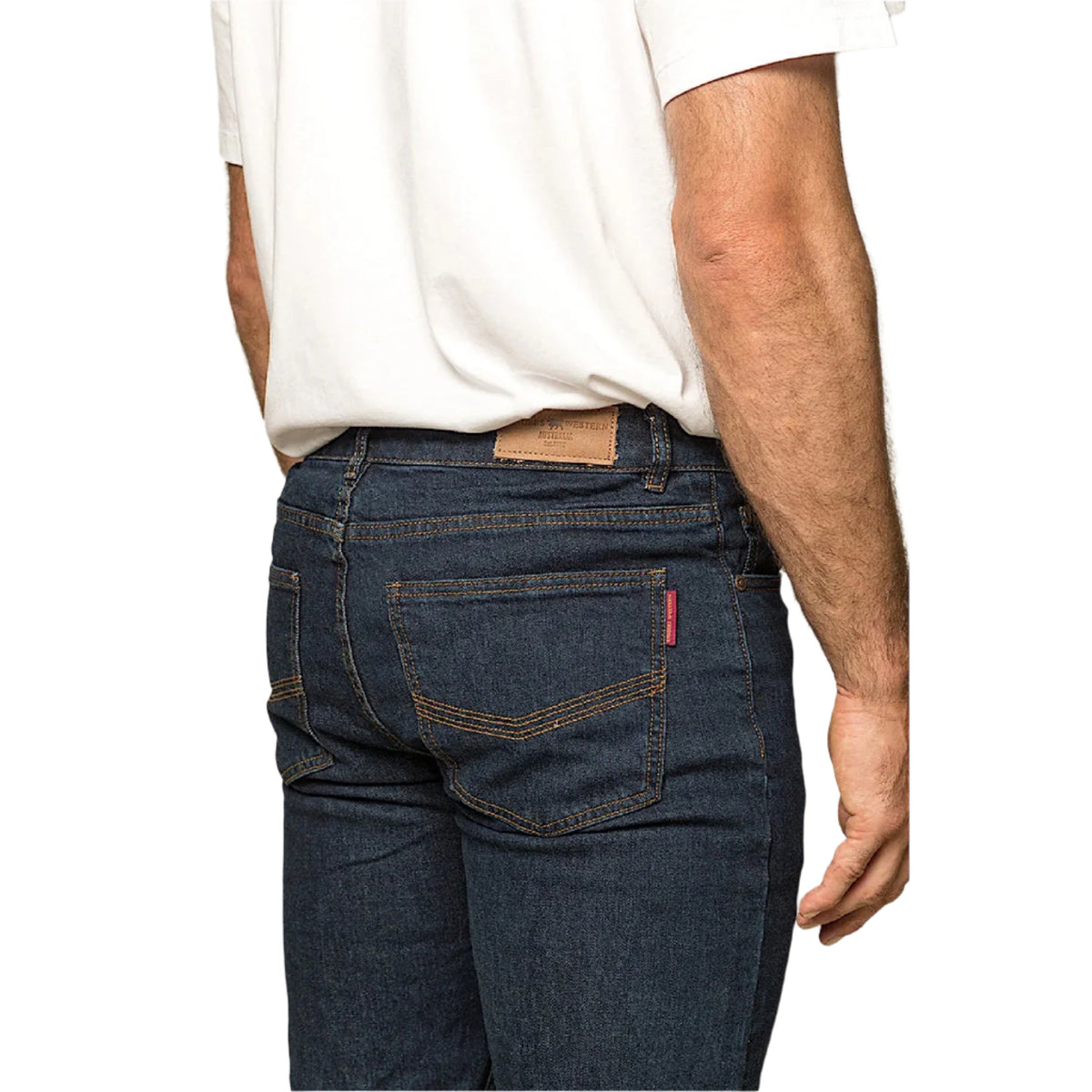 Ringers Western Men’s Burke Tapered Leg Jean - Mid Blue