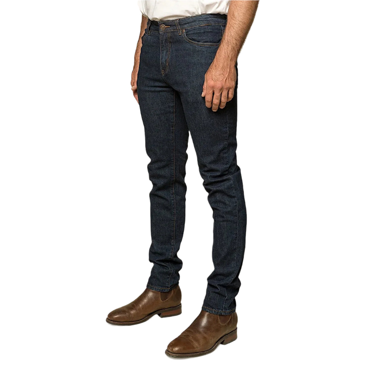 Ringers Western Men’s Burke Tapered Leg Jean - Mid Blue