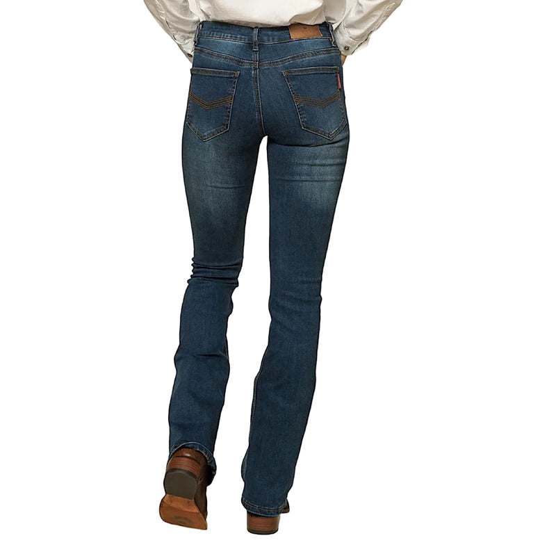 Ringers Western Women’s Katherine Mid Rise Bootleg Jean - Classic Blue