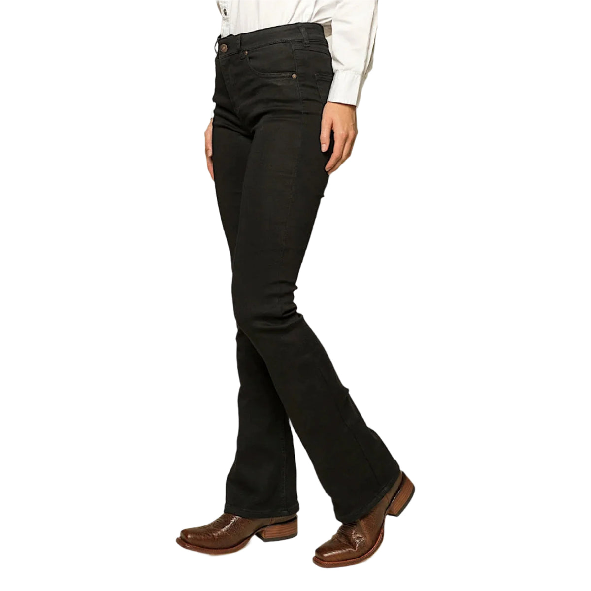 Ringers Western Women’s Katherine Mid Rise Bootleg Jean - Black