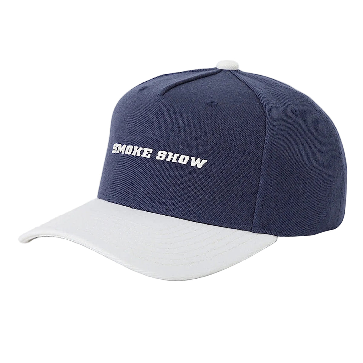 Brixton Smoke Show Snapback Cap - Washed Navy/Whitecap