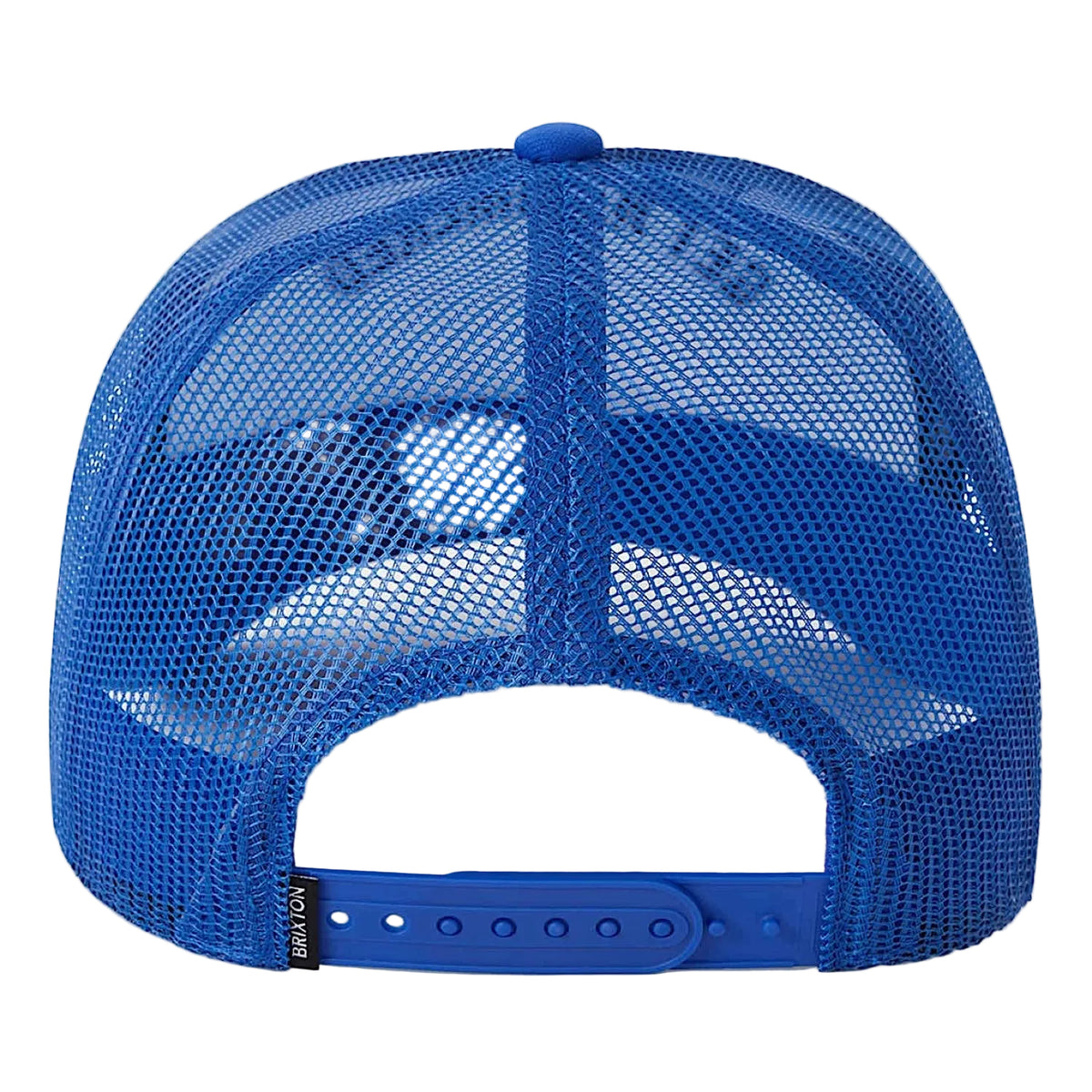 Brixton Metal Trucker Hat - Off White/Electric Indigo