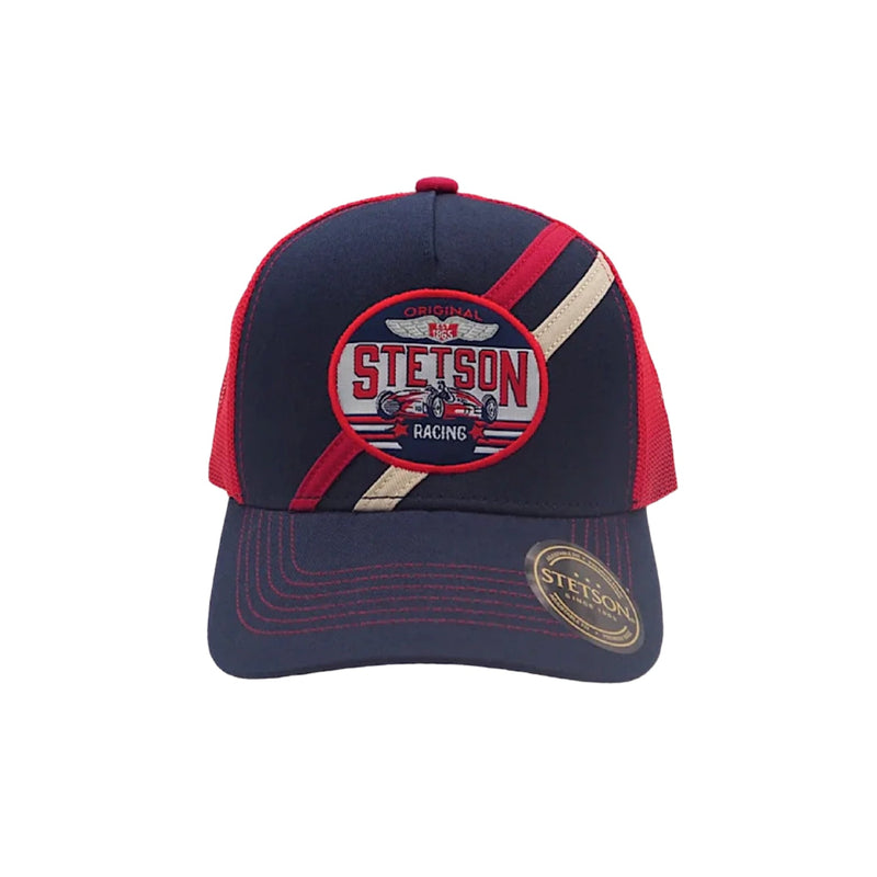 Stetson Kid’s Vintage Racing Trucker Cap - Navy / Red