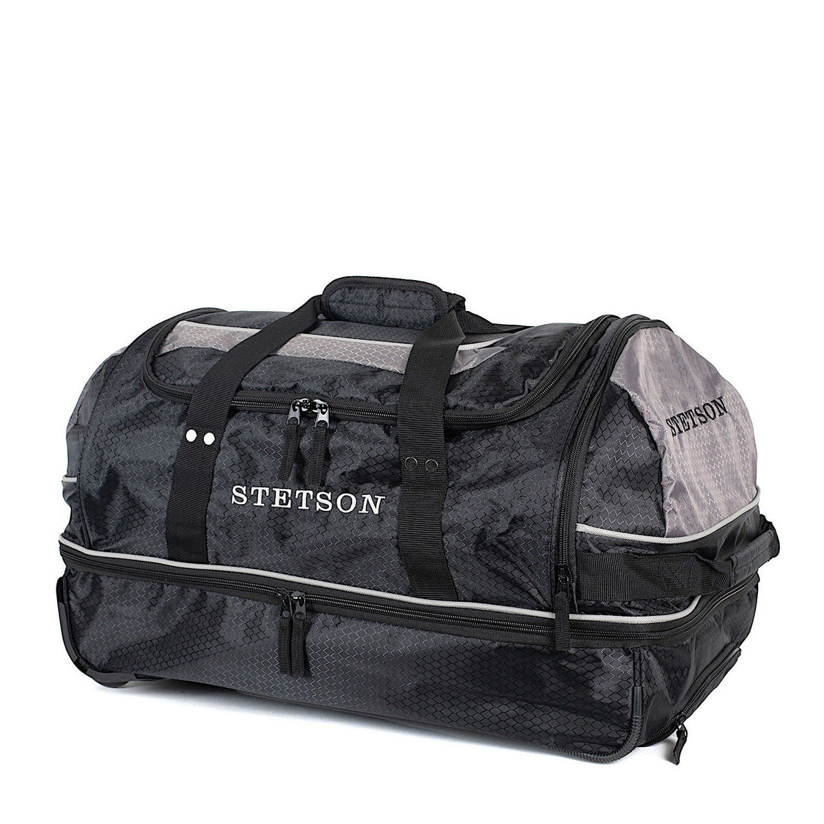 Stetson Roller Duffle Bag - Black/Grey