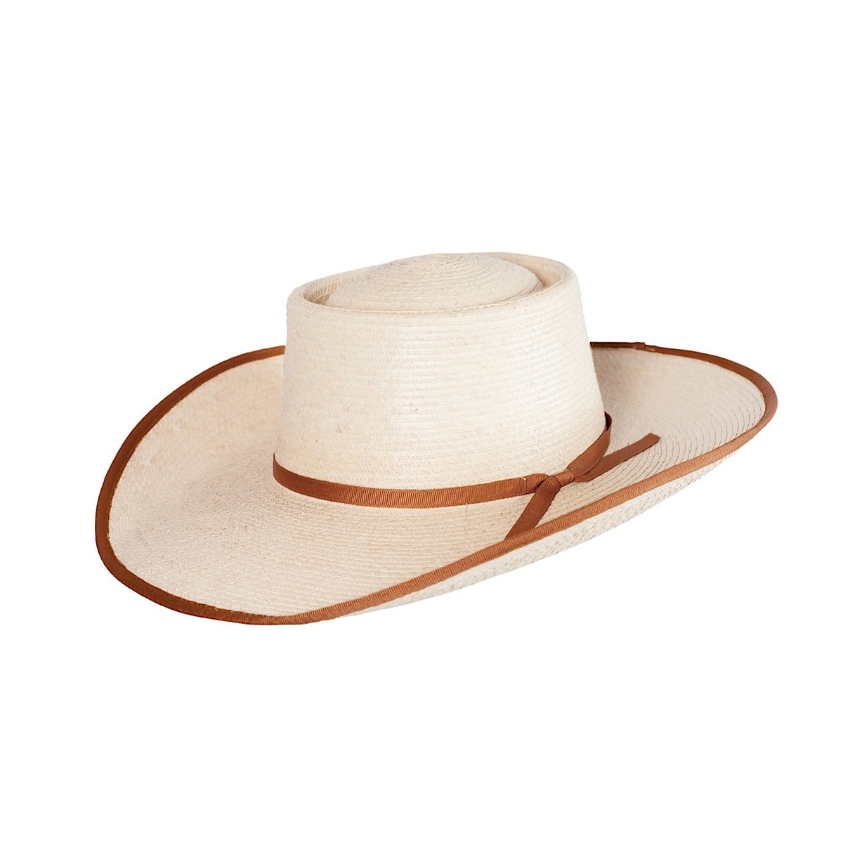 Sunbody Reata Natural 4 Inch Brim Coffee Edge Bound