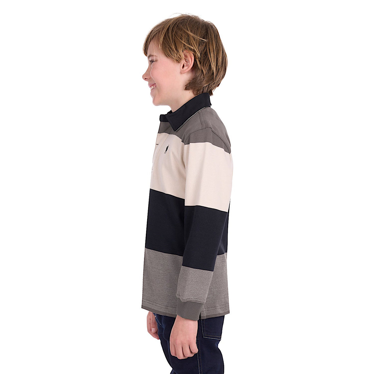 Thomas Cook Boy’s Brandon Rugby - Black / Oat