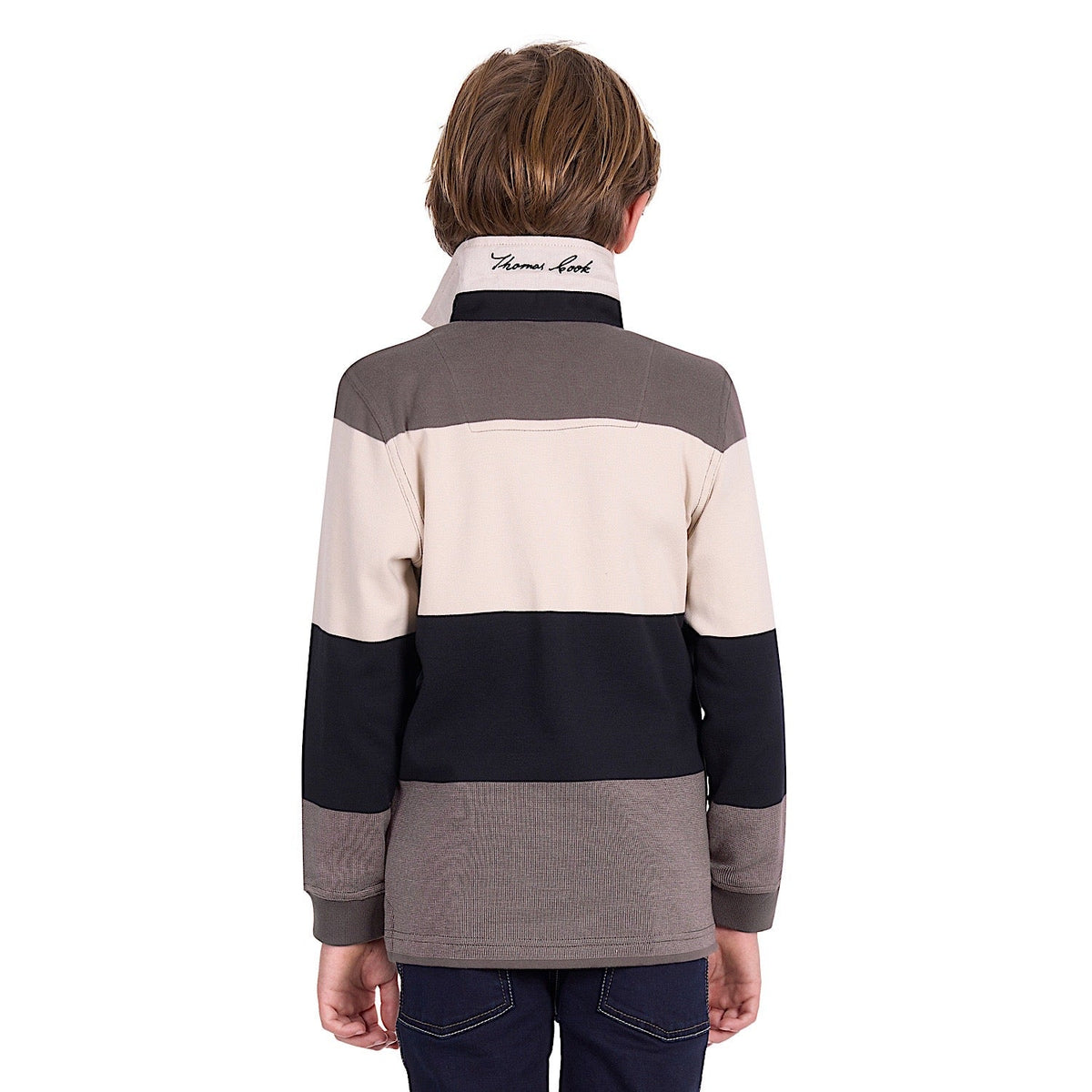 Thomas Cook Boy’s Brandon Rugby - Black / Oat