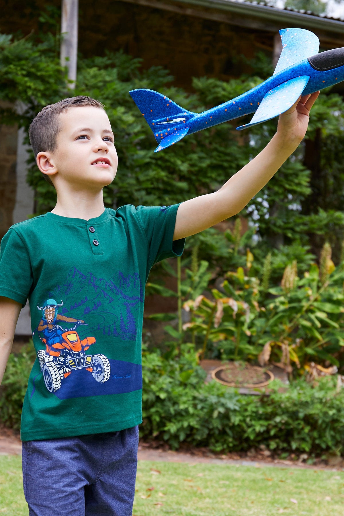 Thomas Cook Boy’s Devon Henley Tee Green