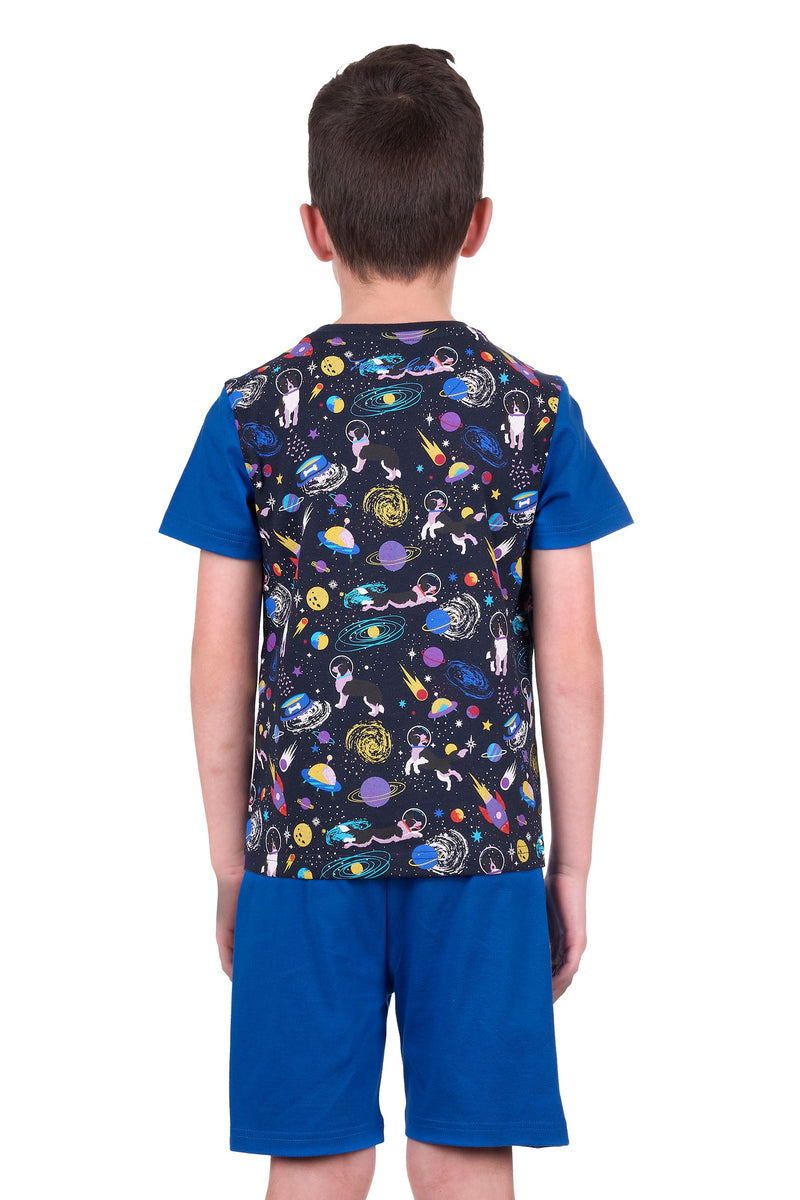 Thomas Cook Boy’s Dogs In Space Pjs Navy/Royal