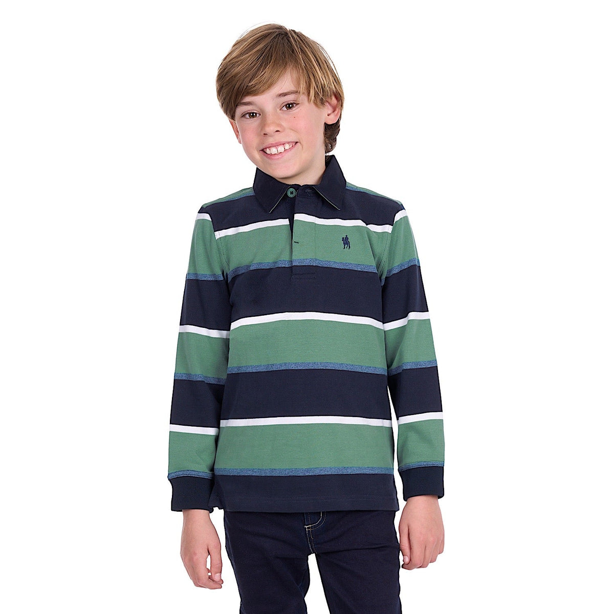 Thomas Cook Boy’s Douglas Rugby - Navy / Sage