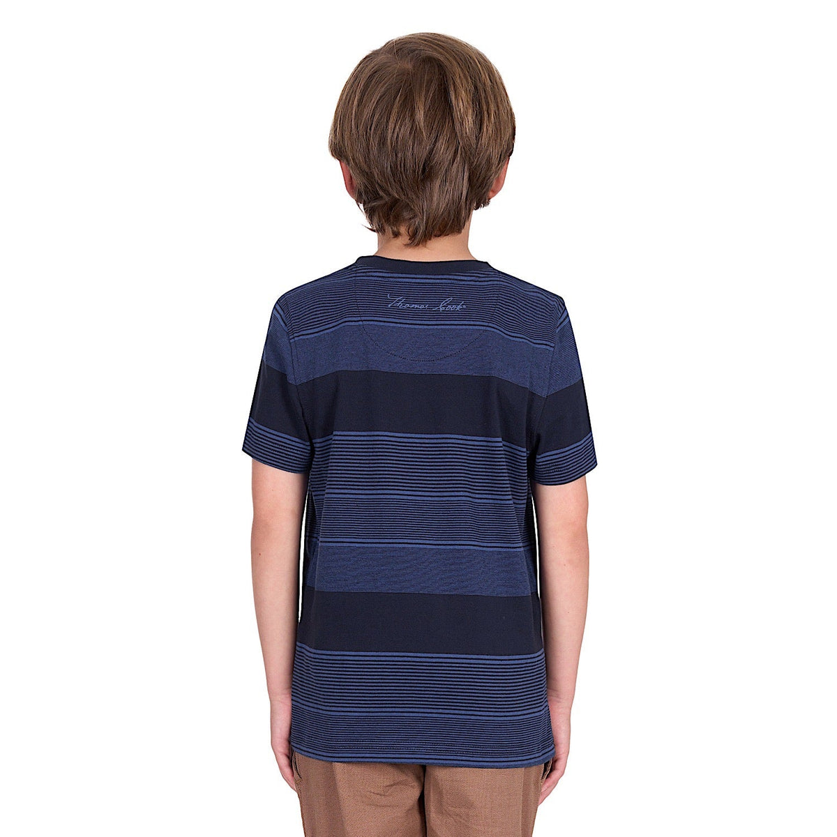 Thomas Cook Boy’s Edward Tee - Navy/Blue Ocean