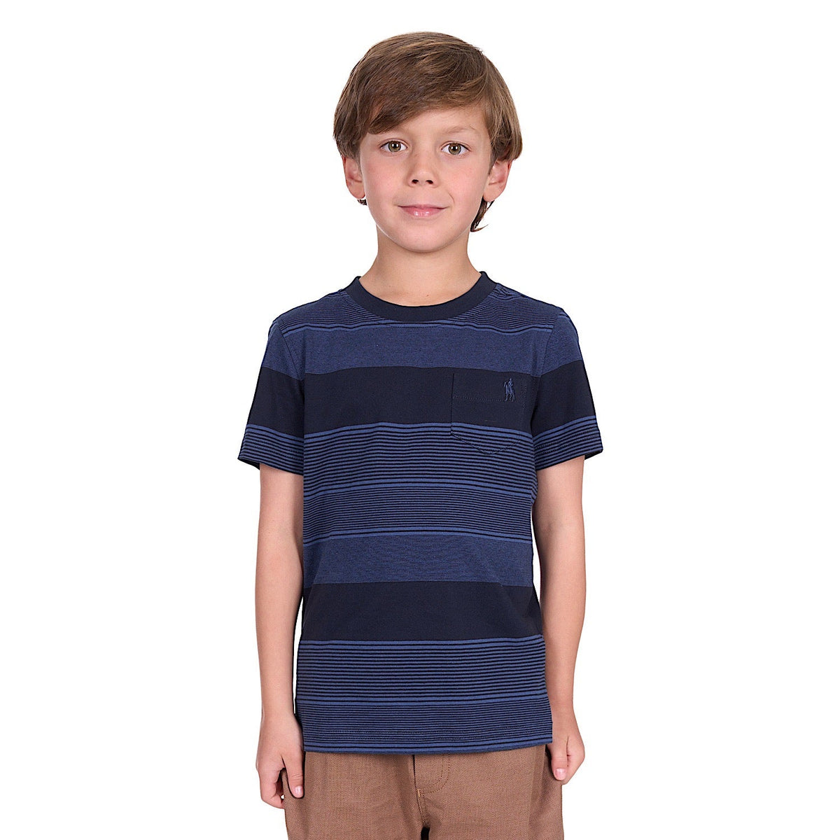 Thomas Cook Boy’s Edward Tee - Navy/Blue Ocean