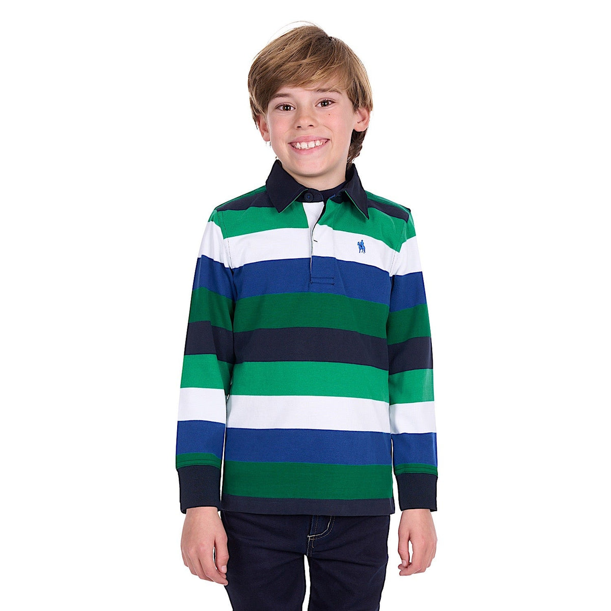 Thomas Cook Boy’s Gary Rugby - Blue / Green