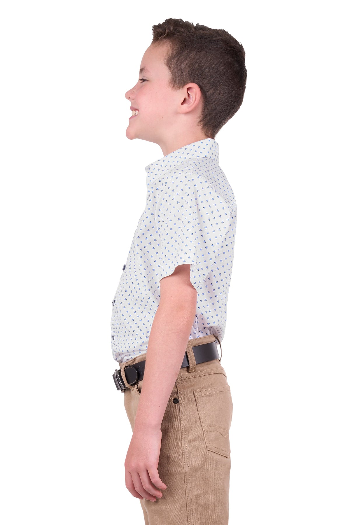 Thomas Cook Boy’s Jude Short Sleeve Shirt White/Royal