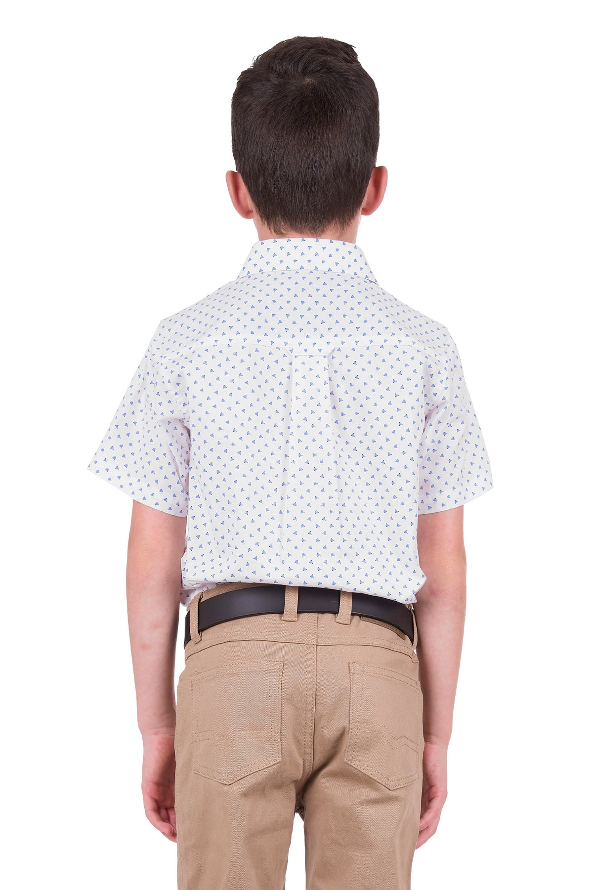 Thomas Cook Boy’s Jude Short Sleeve Shirt White/Royal
