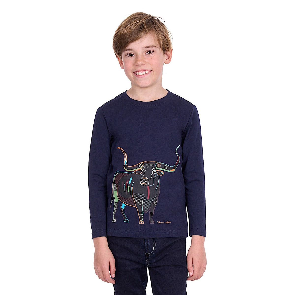 Thomas Cook Boy’s Louis Long Sleeve Tee - Navy