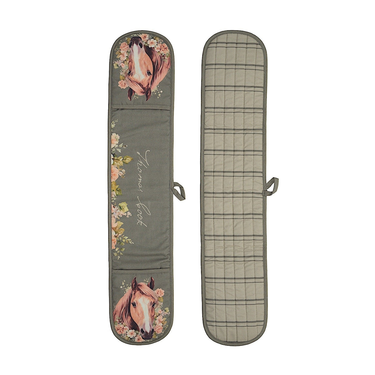 Thomas Cook Double Oven Glove - Sage (Horses)
