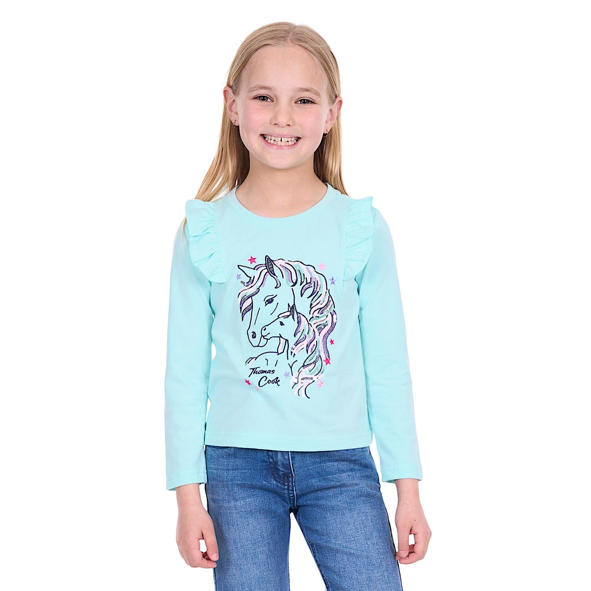 Thomas Cook Girl’s Amy Long Sleeve Tee - Blue