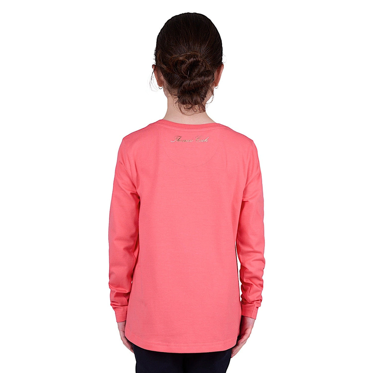 Thomas Cook Girl’s Anna Long Sleeve Tee - Coral