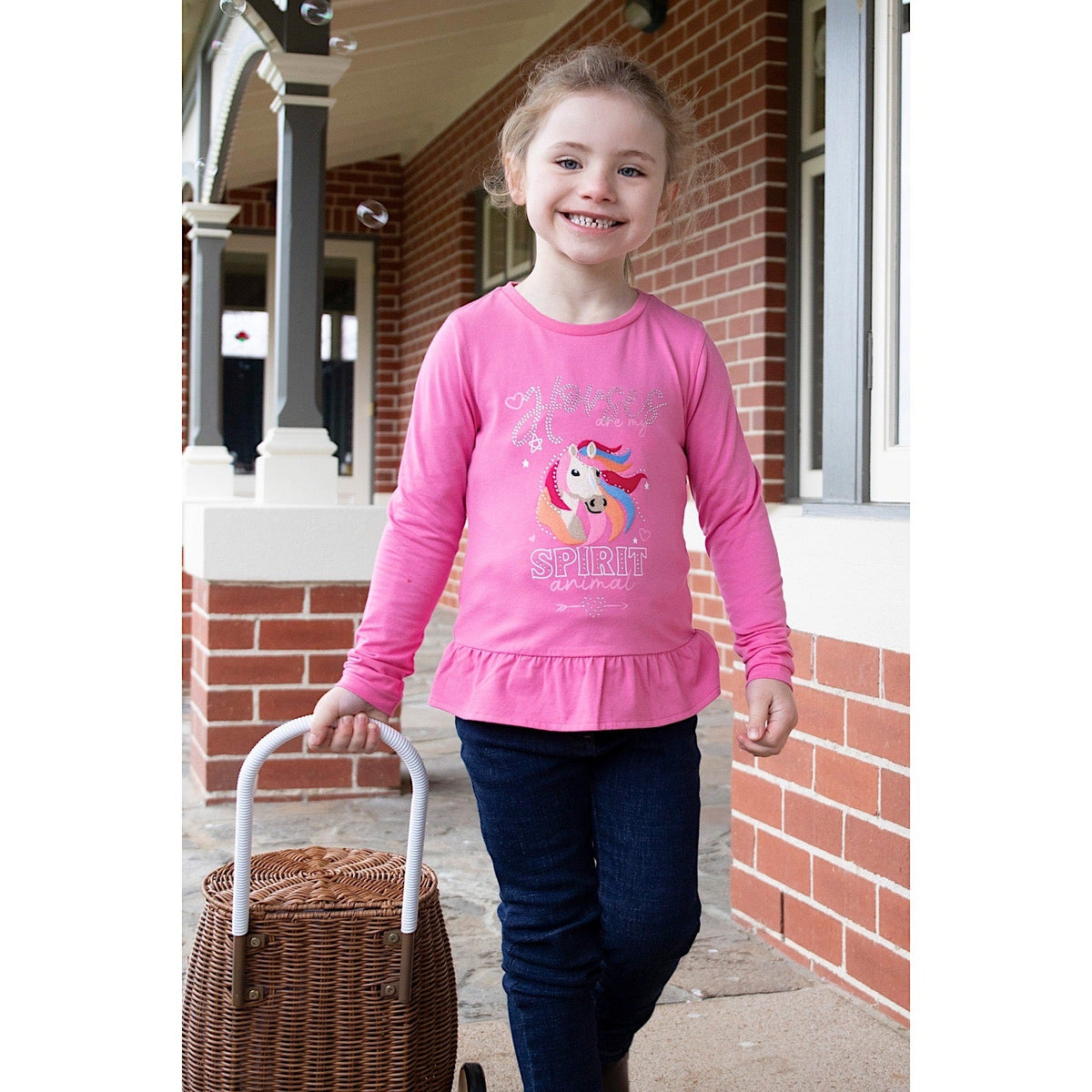 Thomas Cook Girls Aria Long Sleeve Tee Rose