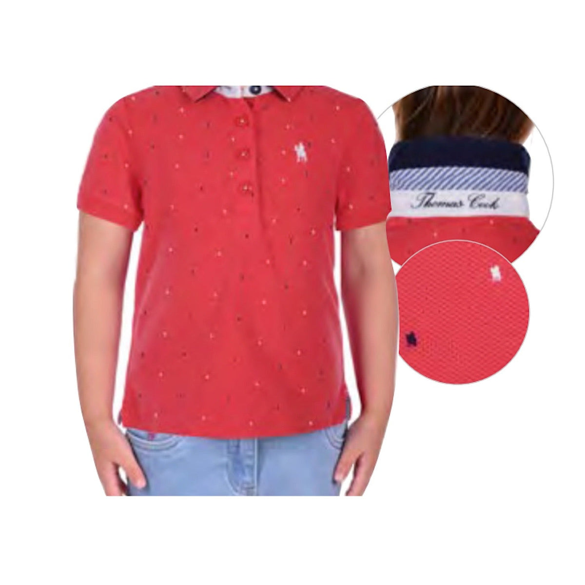 Thomas Cook Girls Cady S/S Polo Watermelon
