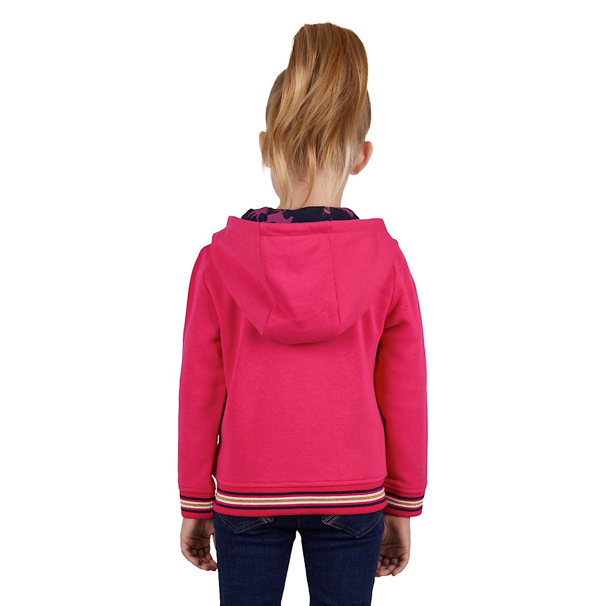 Thomas Cook Girls Chelsea Zip Up Hoodie Bright Rose
