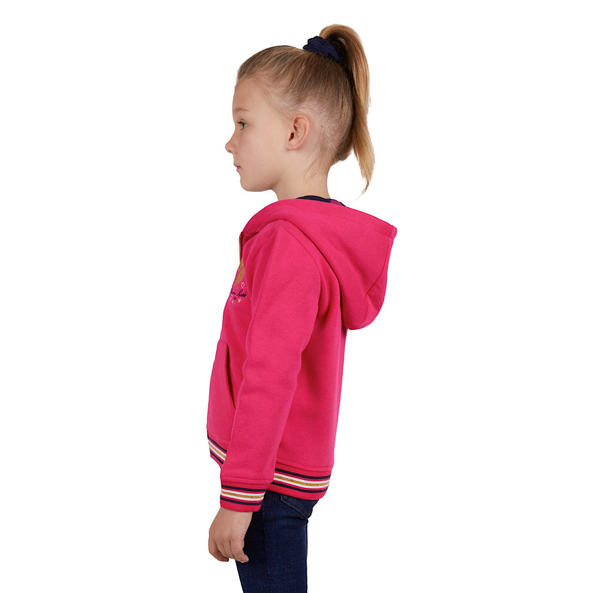 Thomas Cook Girls Chelsea Zip Up Hoodie Bright Rose