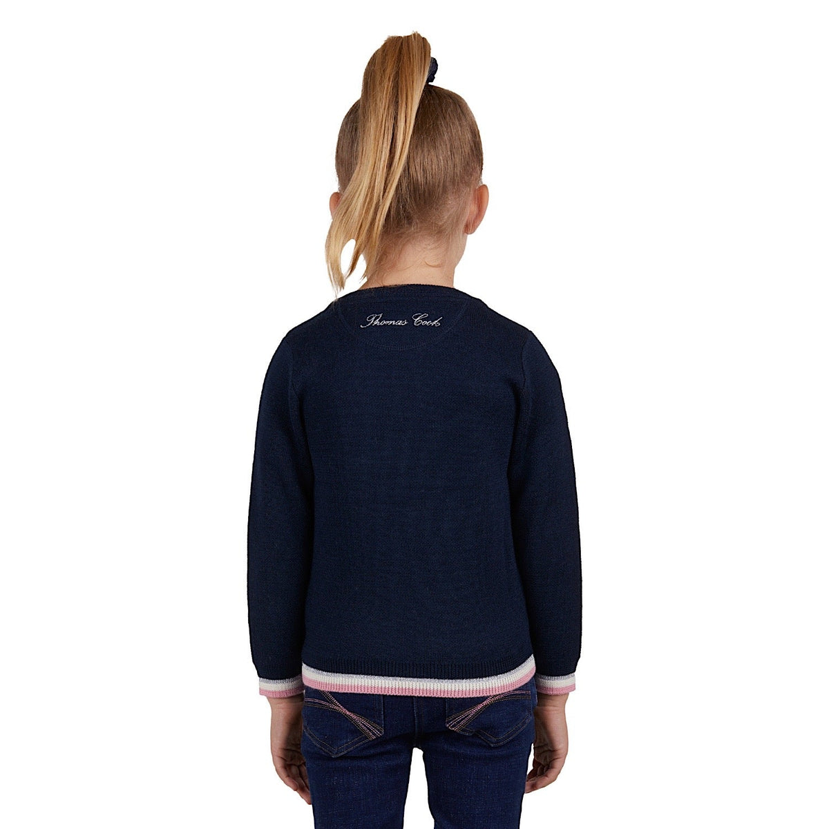 Thomas Cook Girls Cleo Merino Knit Jumper Navy