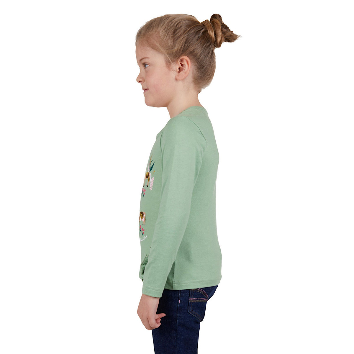 Thomas Cook Girls Dahlia Long Sleeve Tee Sage