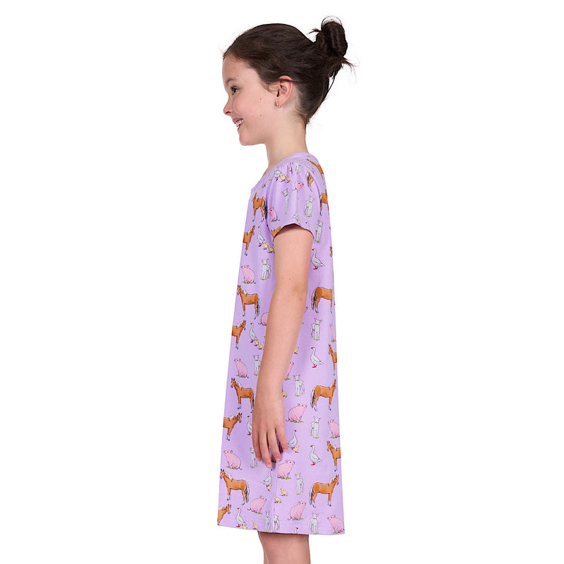 Thomas Cook Girl’s Farm Friends Nightie - Lilac