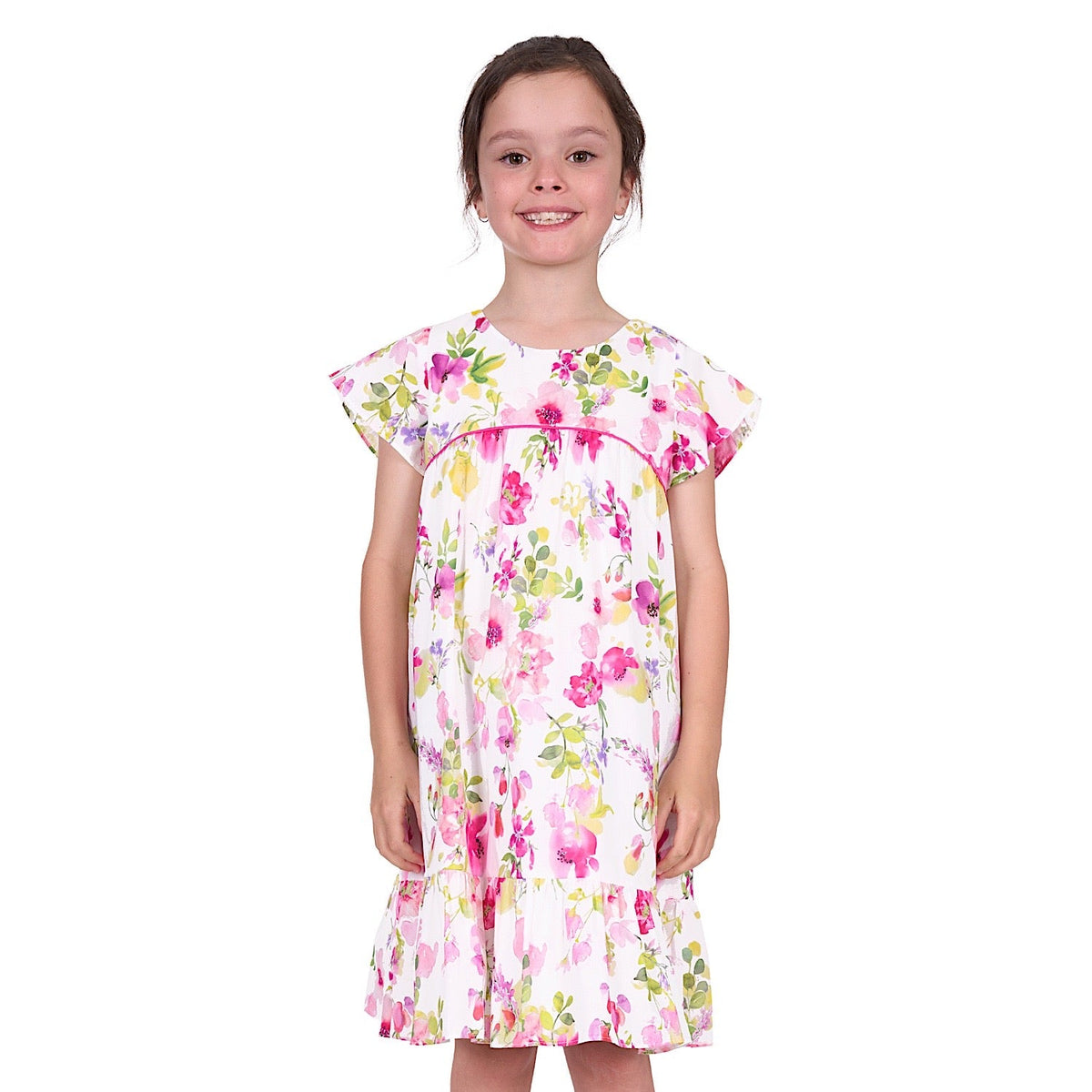 Thomas Cook Girl’s Flora Dress - Pink/Multicoloured