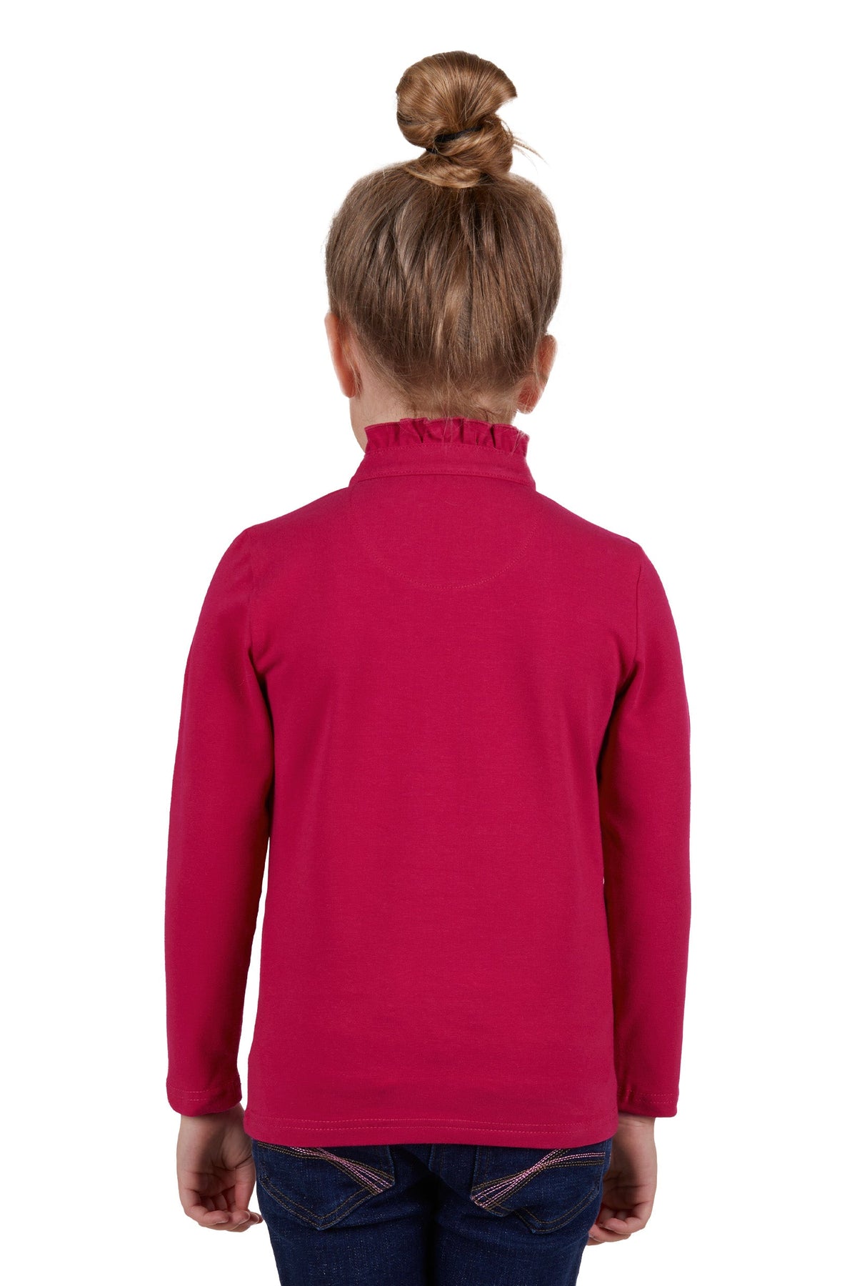 Thomas Cook Girls Frill Neck Long Sleeve Polo Granita