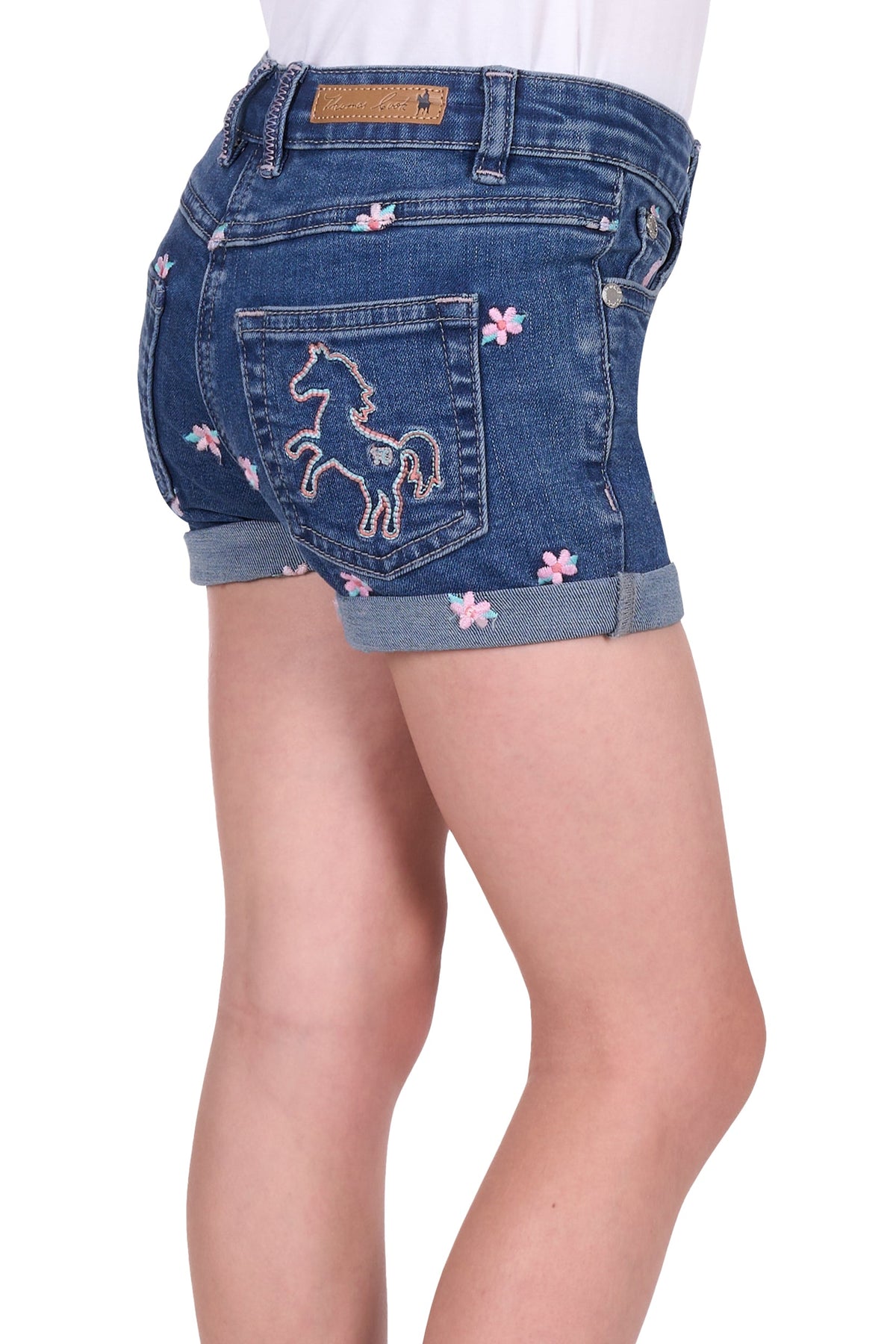 Thomas Cook Girl’s Hailey Denim Short - Mid Wash