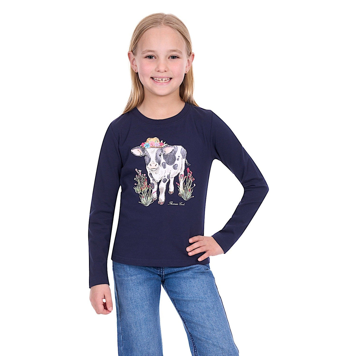 Thomas Cook Girl’s Kelly Long Sleeve Tee - Navy