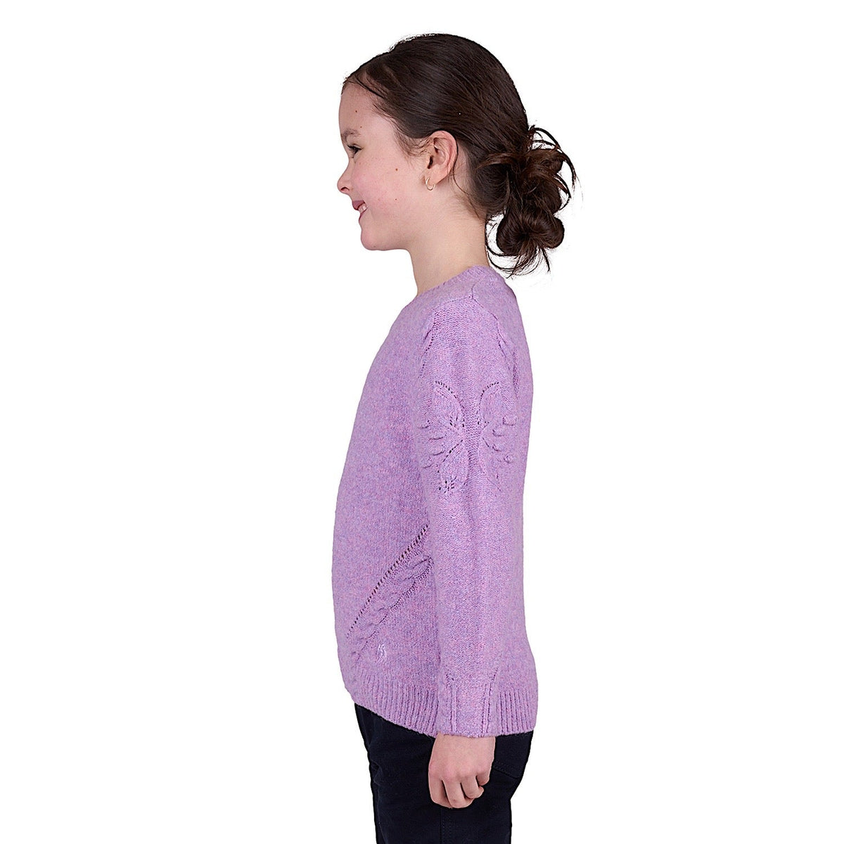 Thomas Cook Girl’s Lola Knit Jumper - Lilac Marle